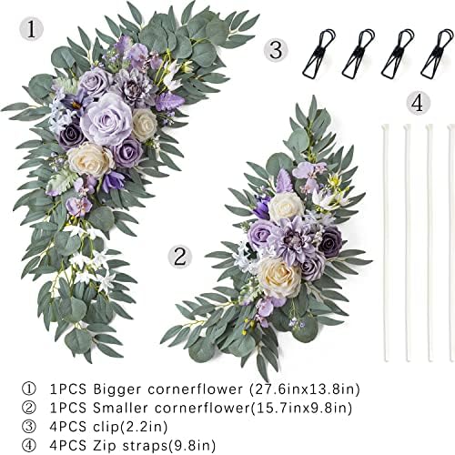 ponatia Artificial Wedding Arch Flowers Set of 2 - Image 4
