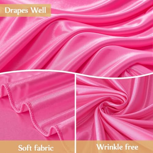 Big Hot Pink Bow Backdrop Party Decorations Pink Bow Decor 48x24x120 Inches Giant Bow Birthday Party Backdrop for Wedding Baby Shower Bridal Shower Photography Coquette Room Decor - Image 4