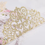 50Pcs Gold Glitter Laser Cut Wedding Invitation with Envelopes RSVP Cards - Image 6