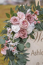 ponatia Small Artificial Wedding Arch Flowers Set of 2 - Image 5