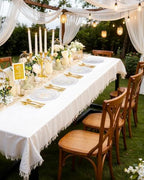 YOUBET 60PCS Clear Scalloped Plastic Plates for Party Wedding - Image 3