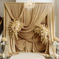 10ft×15ft Camel Backdrop Curtain for Wedding Party by PartyVillage