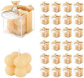 ACITHGL 30 Sets Fully Assembled Small Bubble Candle Party Favors for Guests Bulk Bridal Showers Favors Candles with Stylish Ribbons Thank You Cards Gifts (Champagne) by ACITHGL