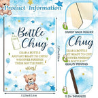 Trelaco 12 Pcs Bear Theme Baby Shower Games Bottle Chug Wooden Sign Set - Image 4