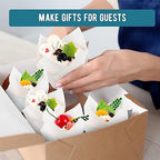 Maxdot 800 Pcs 3.15 Inches Tulip Cupcake Liners Holders Muffin Liners Grease Resistant Paper Baking Cups Cupcake Wrappers for Wedding Birthday Baby Shower Party(Pure,White) - Image 4