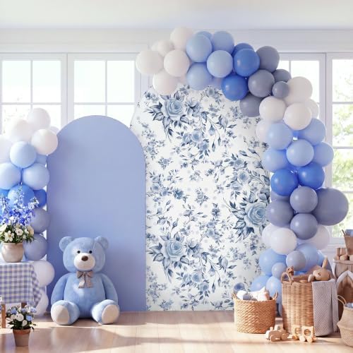 112pcs Blue Floral Arch Backdrops Cover Set by Unknown