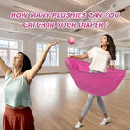 3 Pcs Baby Shower Games Bridal Shower Games Funny Activities - Funniest Baby Shower Game Ever, Ice Breakers for Boy or Girl, How Many Plushies Can You Catch in Your Diaper (Pink) – No Balls Included - Image 4