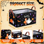 CHENGU 6 Pack Halloween Storage Bins Collapsible Halloween Baskets for Gift - Image 3