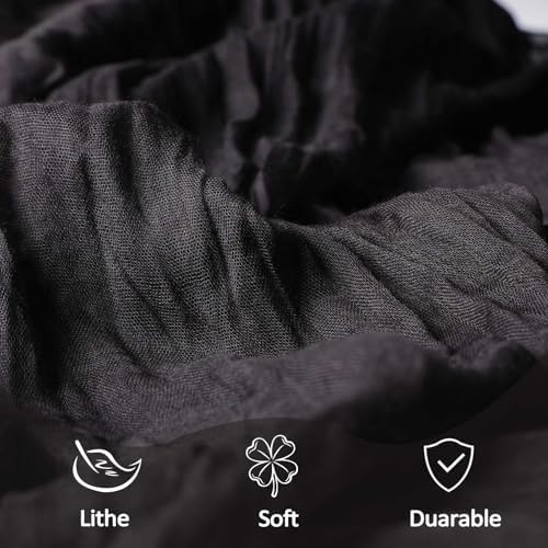 12 Pack 23 x 120 Inch Black Table Runner 10Ft Cheesecloth - Image 5