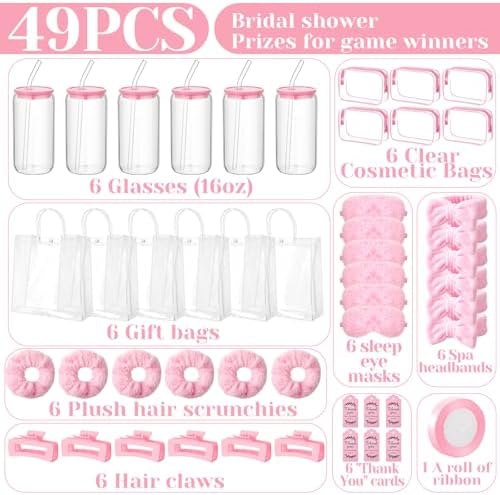 48 Pcs Baby Shower Game Prizes Gift Set for Guests, Pink - Image 2