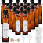 Queekay 20 Pack Mini Swing Top Glass Bottles by Queekay