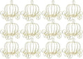 ABOOFAN 12 Pack Gold Pumpkin Carriage Centerpieces for Tables by ABOOFAN