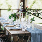 20 Pack Cheesecloth Table Runner 17 x 108 Inch, Dusty Blue - Image 6