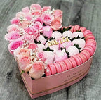 UNIKPACKAGING Set of 3, Heart Shaped Flower/Gift Boxes (Pink) - Image 5