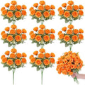 Zeyune 8 Pack 12 Inch Artificial Rose Bouquet, Orange by Zeyune