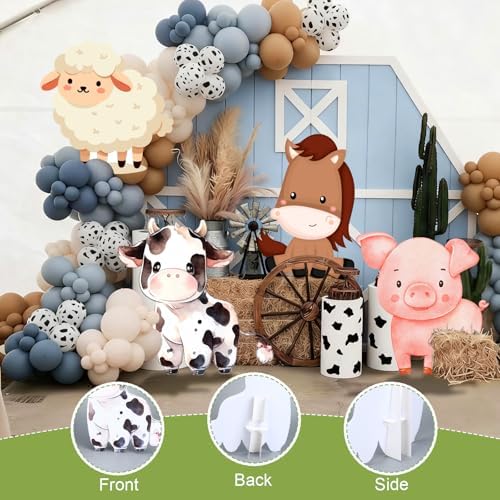 Gemscream 4 Pcs Large Farm Animals Decorations - Image 3