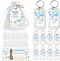 24 Sets Space Theme Baby Shower Bottle Openers Party Favors, Outer Space Bottle Openers Keychains Thank You Tags Organza Bags for Solar System Planet Astronaut Party Guest Gifts by CORNERLACE