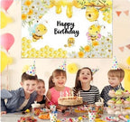 10x8ft Bee Baby Newborn Party Happy Bee Day Sweet Baby Shower Honeycomb Background Decoration Supplies Little Bee Photography Studio - Image 5