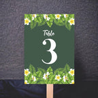 Tropical Flower Wedding Table Number Cardss 1-100 Double Sided For Reception Event Party Baby Shower Birthday 4x6 - Image 2