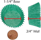 CybrTrayd No.5 Glassine Paper Approximately 5,000 Pieces – 1-1/4” Base, 3/4” Wall Candy Cups, Green - Image 4