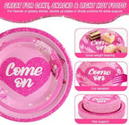 400 Pcs Disposable Let's Go Party Tableware Set for 50 Guests - Image 6