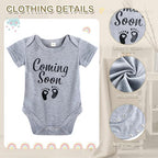 Canlierr 9 Pcs Pregnancy Announcement Set Baby Coming Soon Ideas, Gray - Image 4