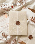 Hand-Drawn Vellum Jackets for 5x7 Invitations, 100 Pcs Invitation Sleeves - Image 4