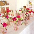 Pink Glass Bud Vases in Bulk 24 Pink Vase Small Vases for Decor - Image 3
