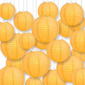 Quasimoon PaperLanternStore.com Ultimate 20-Piece Papaya Paper Lantern Party Pack - Assorted Sizes of 6, 8, 10, 12 Inch (5 Round Lanterns Each) for Weddings, Birthday, Events and Decor by Quasimoon