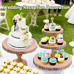 GrnVibe Cupcake Stand Rustic 3 Tier Dessert Stands Wood Cupcake Holder - Image 7