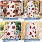 Country Ladybug Arch Backdrop Cover 6.6 FT, Love Farmhouse Classic Retro Texture Wedding Arch Cover Stretchy Backdrop Stands Covers for Birthday Party Ceremony Banquet Decor - Image 6