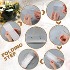 Eaasty 50 Pcs Clear Cupcake Boxes with Handles 9x3x3 Inch Gable Boxes - Image 7