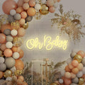 Oh Baby Neon Sign for Wall Decor, USB Powered Light Up Sign for Baby Shower by MRPUMPKIN