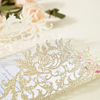 25Pcs Glitter Laser Cut Wedding Invitations with Envelopes and Rsvp Cards - Image 7