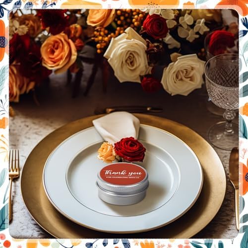 MTLEE 50 Pcs Terracotta Thank You Candles Baby Shower Wedding Favors - Image 5