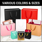 EUSOAR Extra Large Gift Wrap Bags, 50 Pack 16x6x12 inches Kraft Paper Bags with Handles, Heavy Duty Bags in Bulk for Wedding, Boutique, Retail, Business, Party Favors Birthdays - Image 6