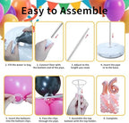 Balloon Arch Kit Balloon stand - Set of 6 Adjustable 7 Feet Balloon Arch Stands with Bases for Floor, Tall Balloon Tower Pillar Assembly Kit for Birthday, Party Decorations - Image 4