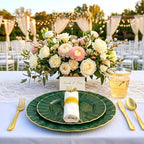 Glowserve 350 PCS Scalloped Plastic Plates Dinnerware Set for 50 guests - Image 7