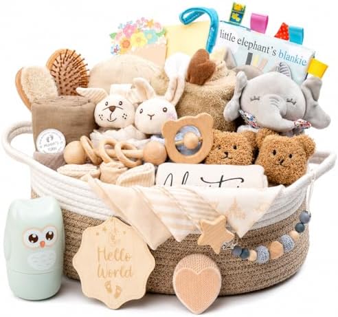 30 Piece Baby Gift Basket – Luxury Curated Baby Gift Basket for Newborn by Unknown