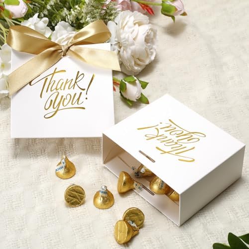 DOYIDE 120 Pack Small Thank You Gift Bags, Party Favor Bags with Bow Ribbon - Image 2