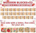 wookidel 118PCS Baby Shower Games Kit, Baby Blocks for Baby Shower - Image 3