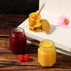 3 oz Mini Glass Honey Jars 48 pcs Honey Jars with Wood Dippers - Image 5