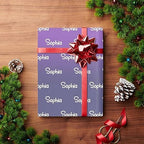 MyPupSocks Personalized Logo Wrapping Paper, Purple Custom Gift Wrapping Paper with Name Text for Teens Women Men Mom Dad Birthday Wedding Happy New Year 58x23 5 Rolls - Image 4
