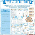 Funnymoom 426 Piece Blue Bear Baby Shower Games Set 8 Games for 50 Guests - Image 4