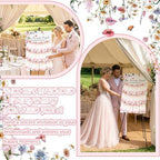 Pinkunn Wildflower Wedding Seating Chart with Easel Display Stand 15.8 x 23.6 Inch Wooden Rustic Seating Chart Board Please Find Your Seat Sign for Baby & Bride Shower Wedding Sign Decor - Image 4