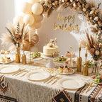 IOOOOO 100Pcs 10" Ivory Plastic Dinner Plates, Heavy Duty Disposable Plates - Image 4
