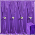 40ft x 10ft Purple Backdrop Curtain for Parties Purple Wrinkle Free Backdrop Drapes Panels for Wedding Mermaid Birthday Party Baby Shower Photo Photography Polyester Fabric Background Decoration by Suppromo