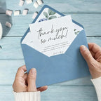 50Pcs 5x7 Inch Invitation Envelopes Set,150GSM Dusty Blue V-Flap Greeting Card Envelopes, Gift Card Sleeves for Mailing Wedding Baby Shower Birthday (Pack of 2) - Image 3