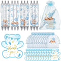 Chuangdi 50 Sets Baby Shower Favors Gifts for Guests Includes 50 Pcs Ballpoint Pens, Thank You Cards and Organza Bags(Blue Bear) by CelebrateEveryMoment