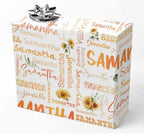 AOFUN Custom Name Gift Wrapping Paper Funny Gifts For Friends Multi Color Multi Color 1St Birthday Wrapping Paper Baby Girl Wrapping Paper Baby Shower 5 Rolls 58" x 23" by Unknown